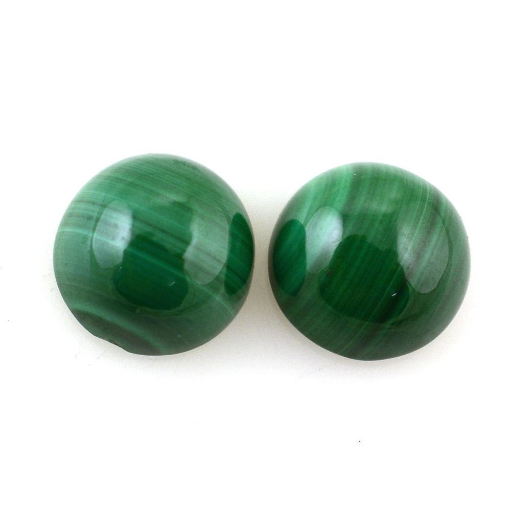 MALACHITE ROUND CAB 6MM 1.29 Cts.