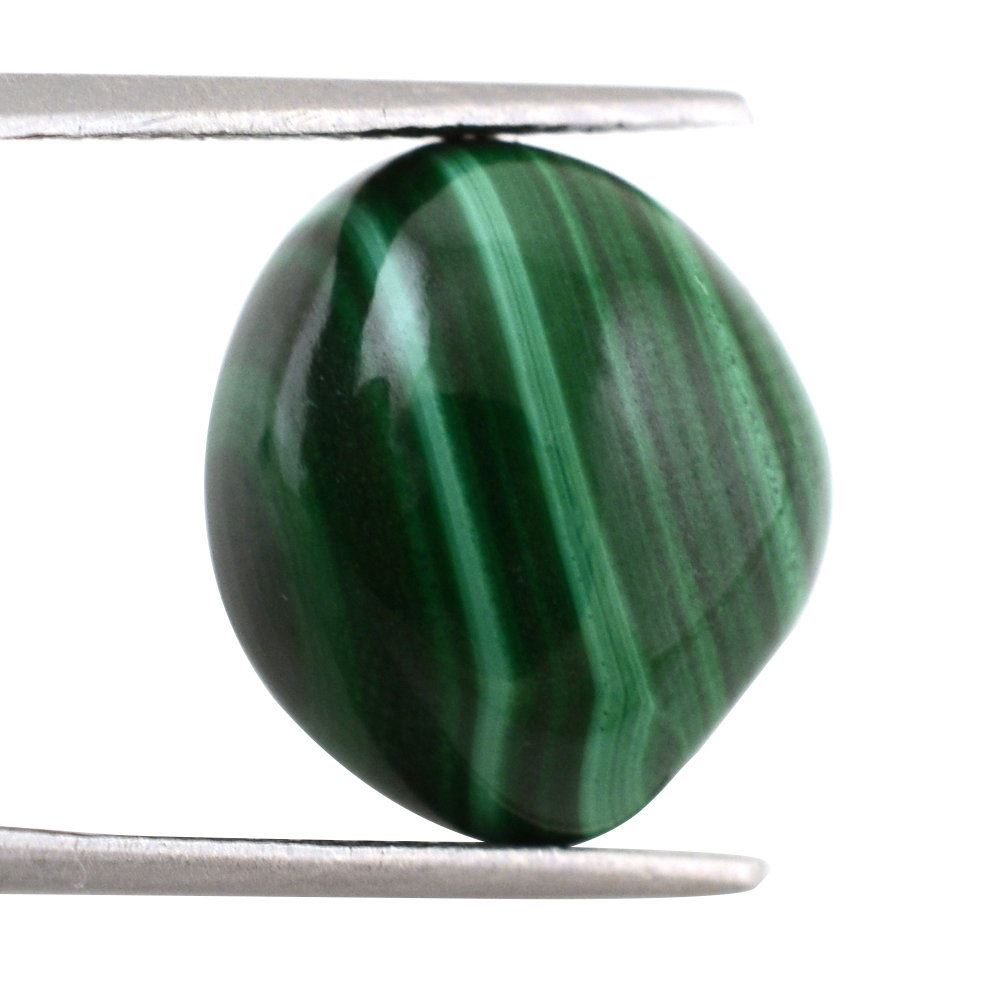 MALACHITE UNEVEN CAB FOR RING 16X14MM 20.05 Cts.