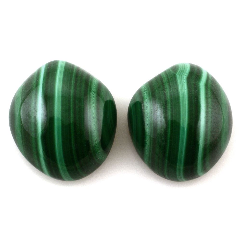 MALACHITE UNEVEN CAB FOR RING 16X14MM 20.05 Cts.