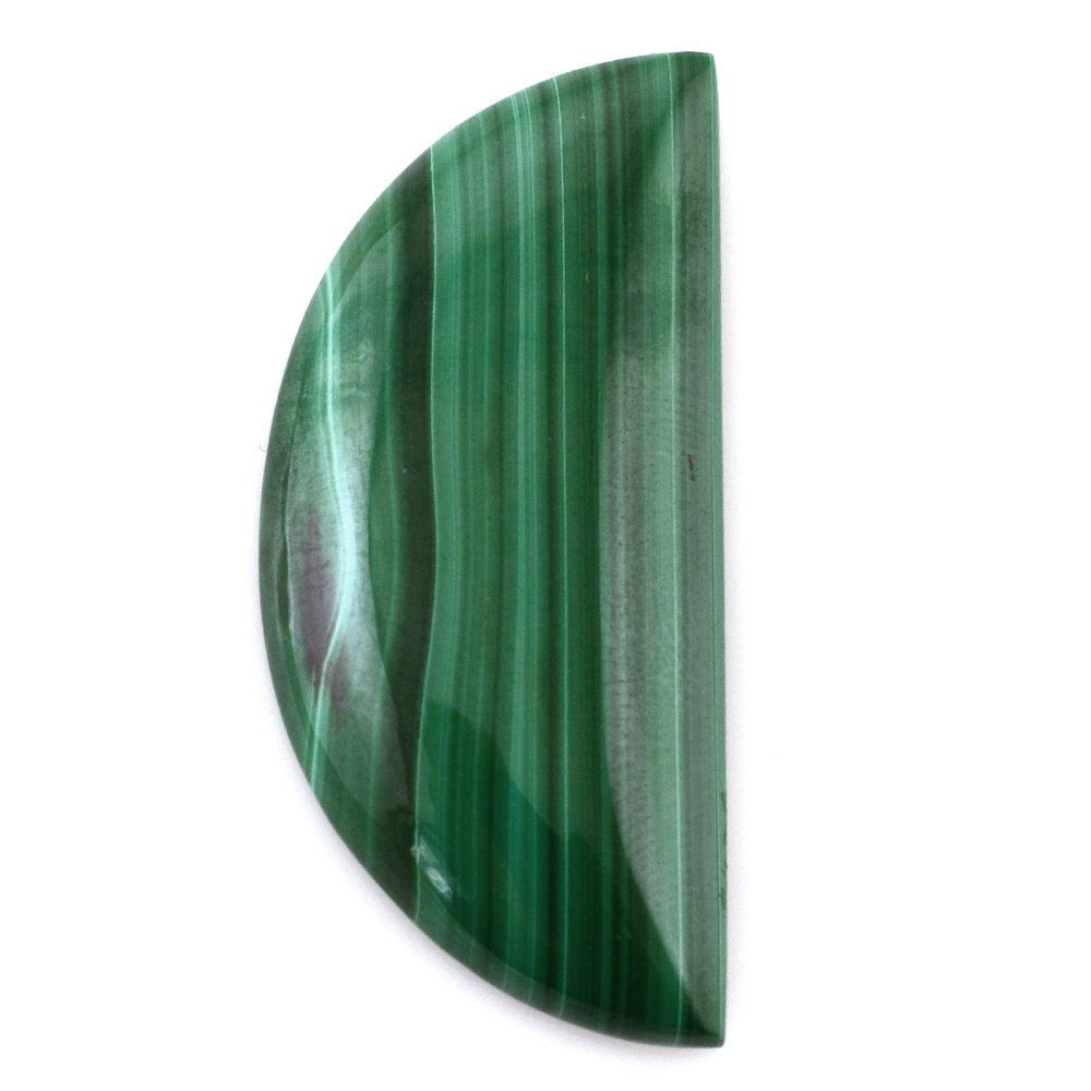 MALACHITE D SHAPE FANCY 35X16MM 27.50 Cts.