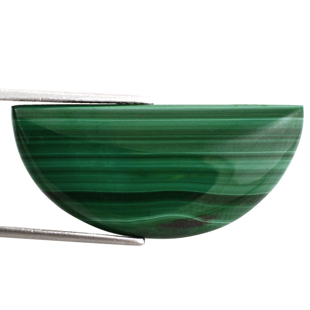MALACHITE D SHAPE FANCY 35X16MM 27.50 Cts.