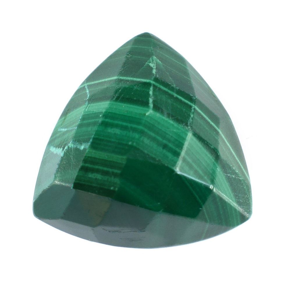 MALACHITE CHECKER TRILLION CAB 10MM 4.25 Cts.