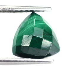 MALACHITE CHECKER TRILLION CAB 10MM 4.25 Cts.