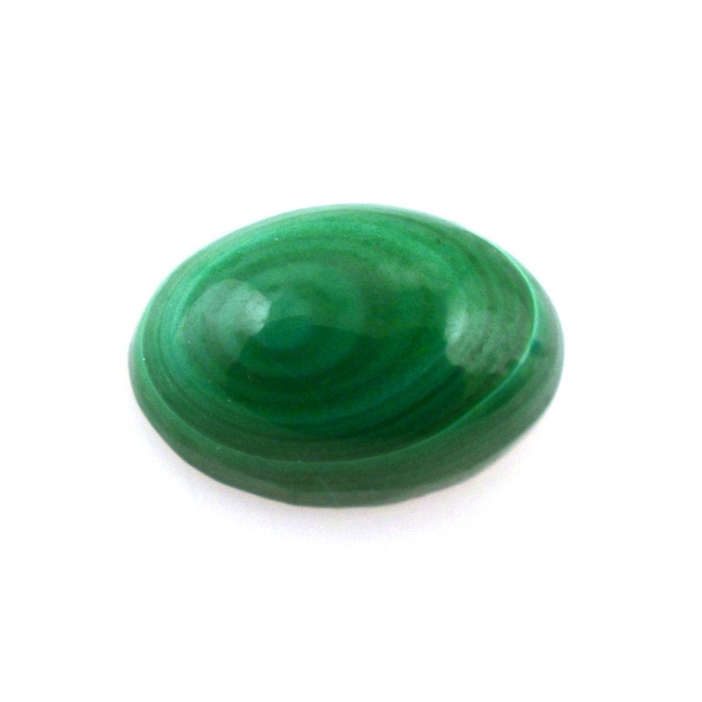MALACHITE OVAL CAB 6X4MM 0.73 Cts.