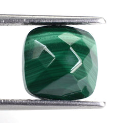 MALACHITE CHECKER CUSHION CAB 10MM 6.15 Cts.