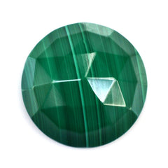 MALACHITE ROSE CUT ROUND CAB 14MM 12.80 Cts.