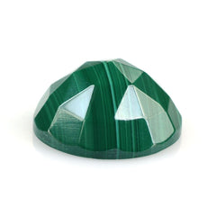 MALACHITE ROSE CUT ROUND CAB 14MM 12.80 Cts.