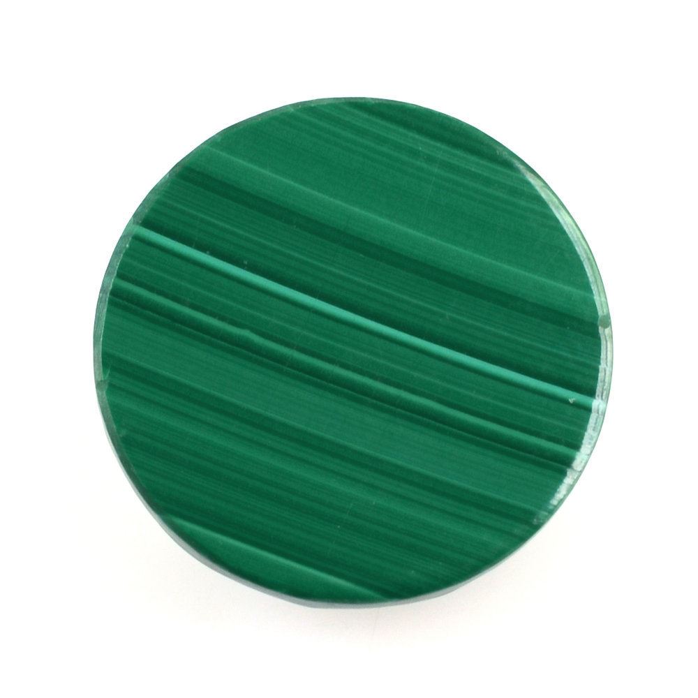 MALACHITE ROSE CUT ROUND CAB 14MM 12.80 Cts.