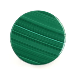 MALACHITE ROSE CUT ROUND CAB 14MM 12.80 Cts.