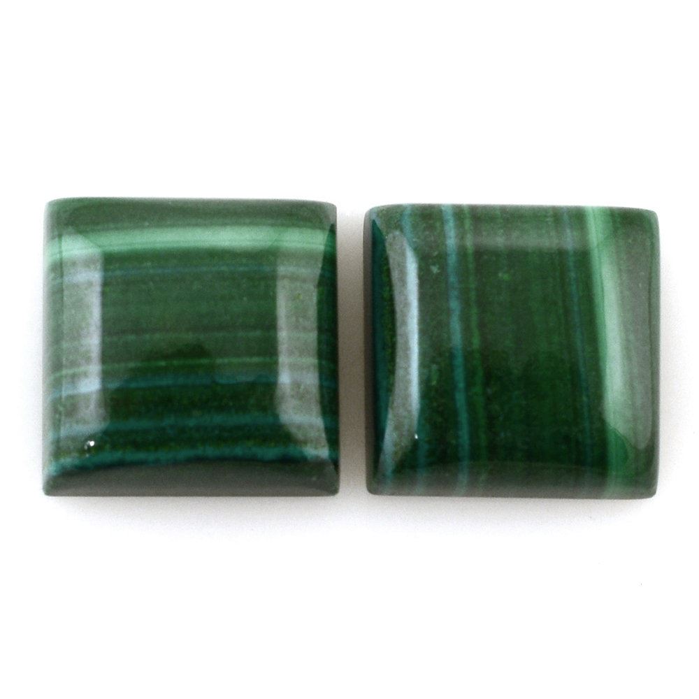 MALACHITE SQUARE CAB 10MM 6.48 Cts.