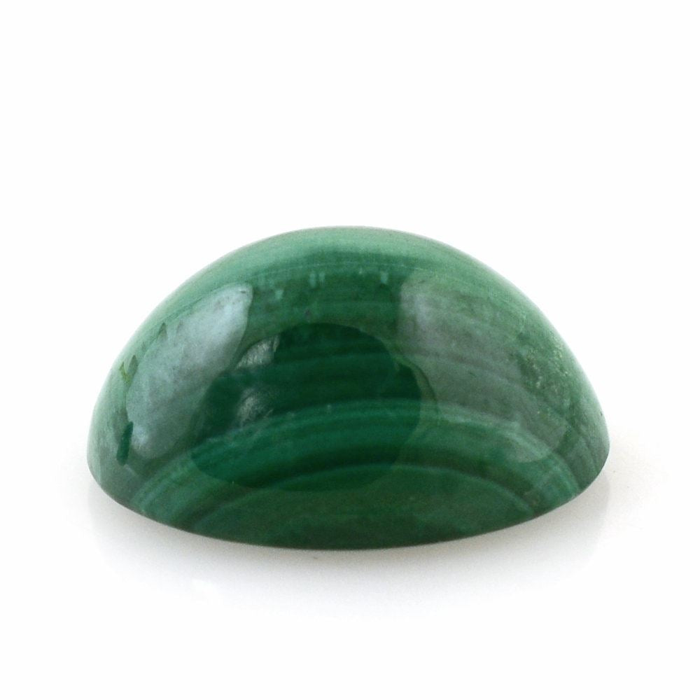 MALACHITE CAT'S EYE OVAL CAB 10X8MM 3.85 Cts.