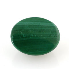 MALACHITE CAT'S EYE OVAL CAB 10X8MM 3.85 Cts.