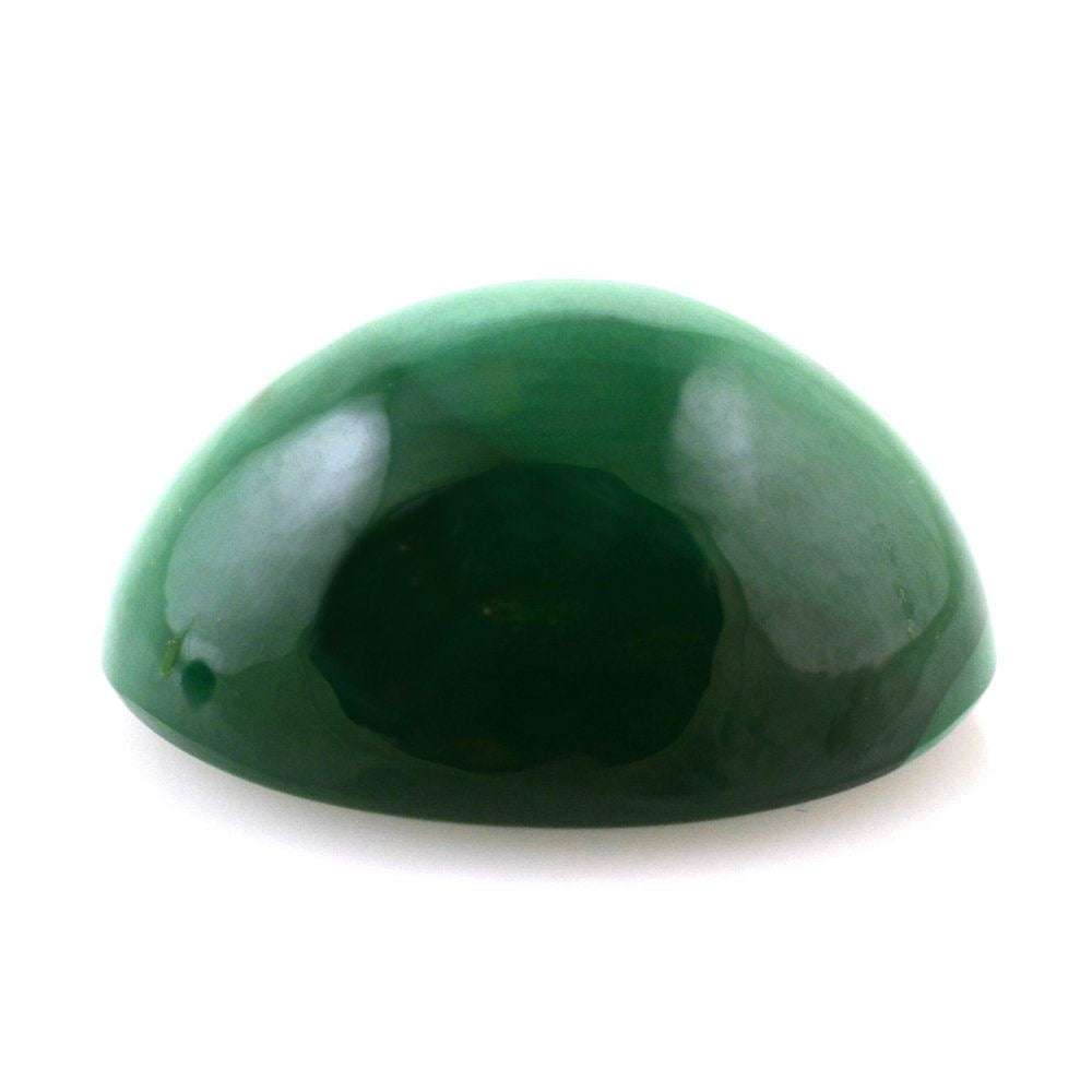 MALACHITE CAT'S EYE OVAL CAB 12X10MM 6.55 Cts.
