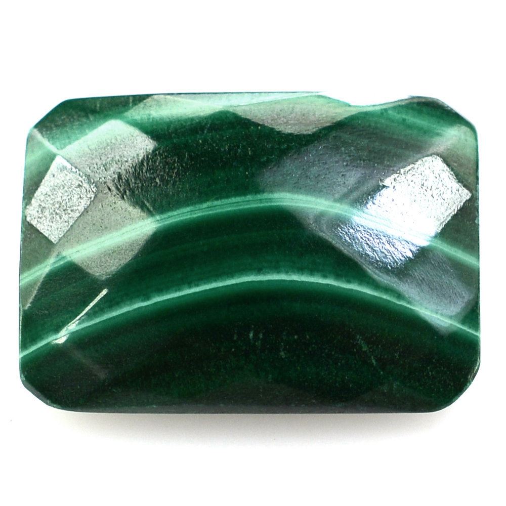 MALACHITE CHECKER CUT OCTAGON 14X10MM 9.32 Cts.