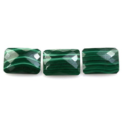 MALACHITE CHECKER CUT OCTAGON 14X10MM 9.32 Cts.
