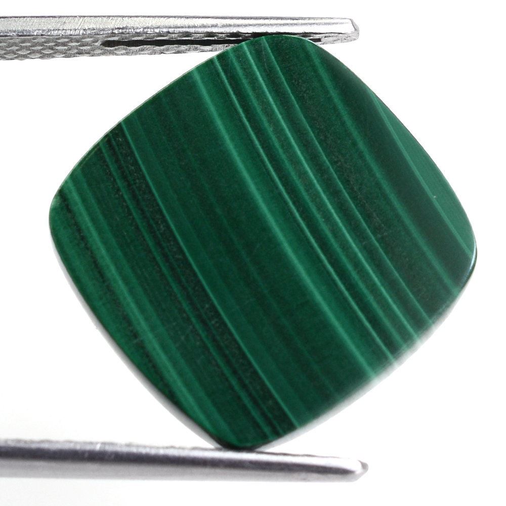 MALACHITE CUSHION PLATE 16MM 12.58 Cts.