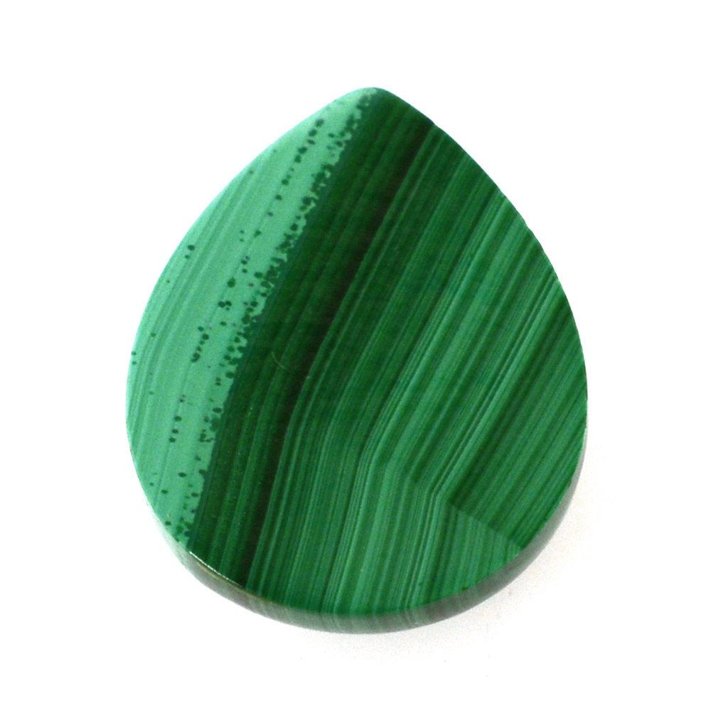 MALACHITE PEAR CAB 10X8MM 3.45 Cts.