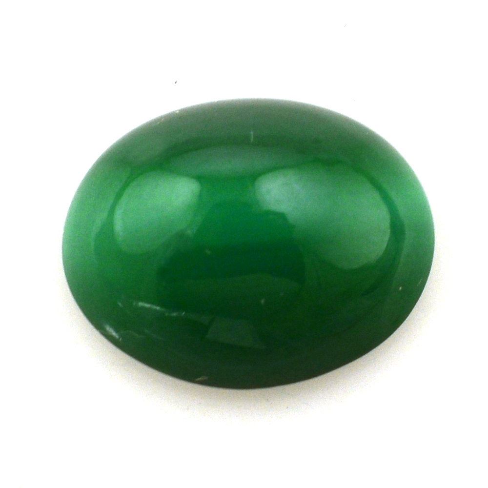 MALACHITE OVAL CAB 12X10MM 5.84 Cts.