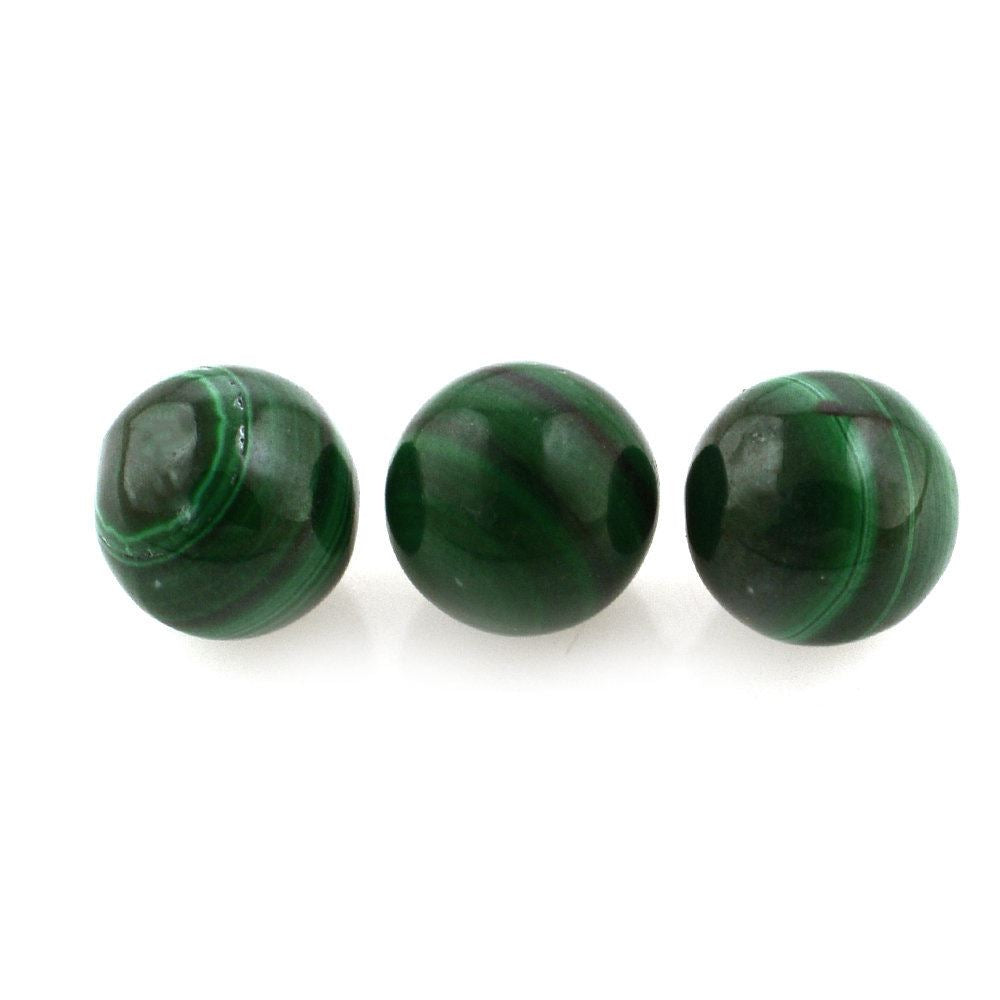 MALACHITE PLAIN BALLS 6MM 2.36 Cts.