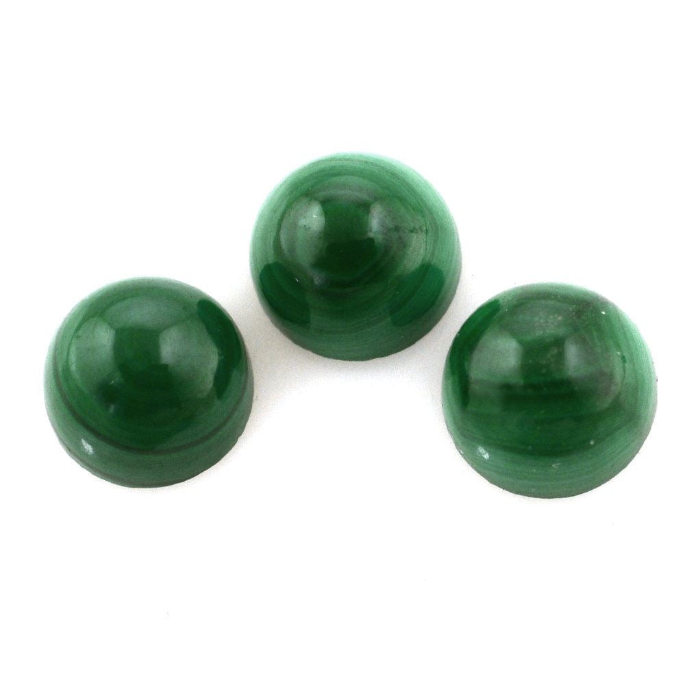 MALACHITE ROUND CAB 6MM 1.59 Cts.