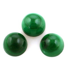 MALACHITE ROUND CAB 5MM 0.95 Cts.