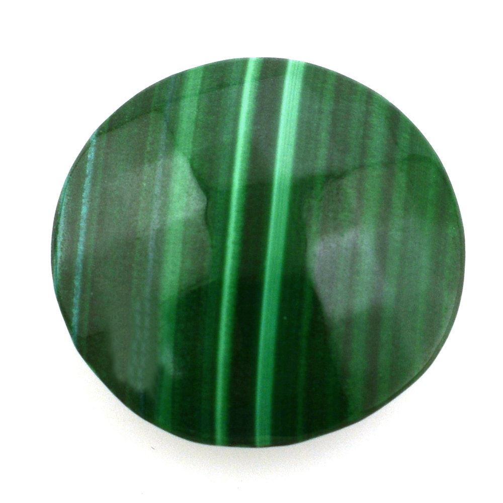 MALACHITE BRIOLETTE ROUND 18MM 21.25 Cts.