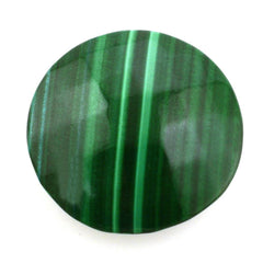 MALACHITE BRIOLETTE ROUND 18MM 21.25 Cts.