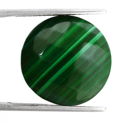MALACHITE BRIOLETTE ROUND 18MM 21.25 Cts.