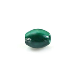 MALACHITE PLAIN DHOLKI SHAPE (FULL DRILL) 5X4MM 0.82 Cts.