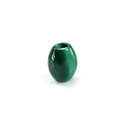 MALACHITE PLAIN DHOLKI SHAPE (FULL DRILL) 5X4MM 0.82 Cts.