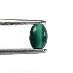 MALACHITE PLAIN DHOLKI SHAPE (FULL DRILL) 5X4MM 0.82 Cts.
