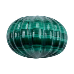 MALACHITE HALF MOON MELON CARVED 24X17MM 67.55 Cts.