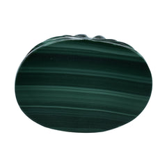 MALACHITE HALF MOON MELON CARVED 24X17MM 67.55 Cts.