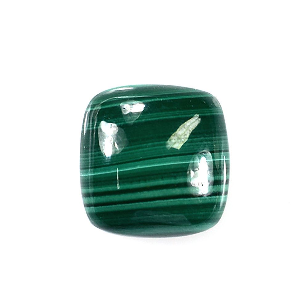 MALACHITE PLAIN CUSHION CAB 9MM 3.85 Cts.