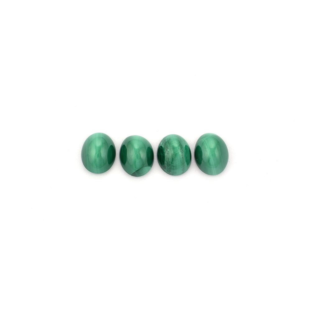 MALACHITE CAT'S EYE OVAL CAB 10X8MM 3.65 Cts.