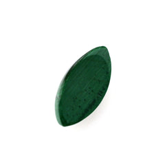 MALACHITE MARQUISE CAB (FROSTED BOTTOM) 6.30X3.30MM 0.47 Cts.