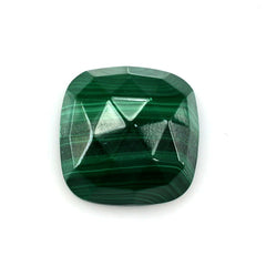 MALACHITE ROSE CUT CUSHION CAB 14MM 15.50 Cts.