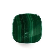 MALACHITE ROSE CUT CUSHION CAB 14MM 15.50 Cts.