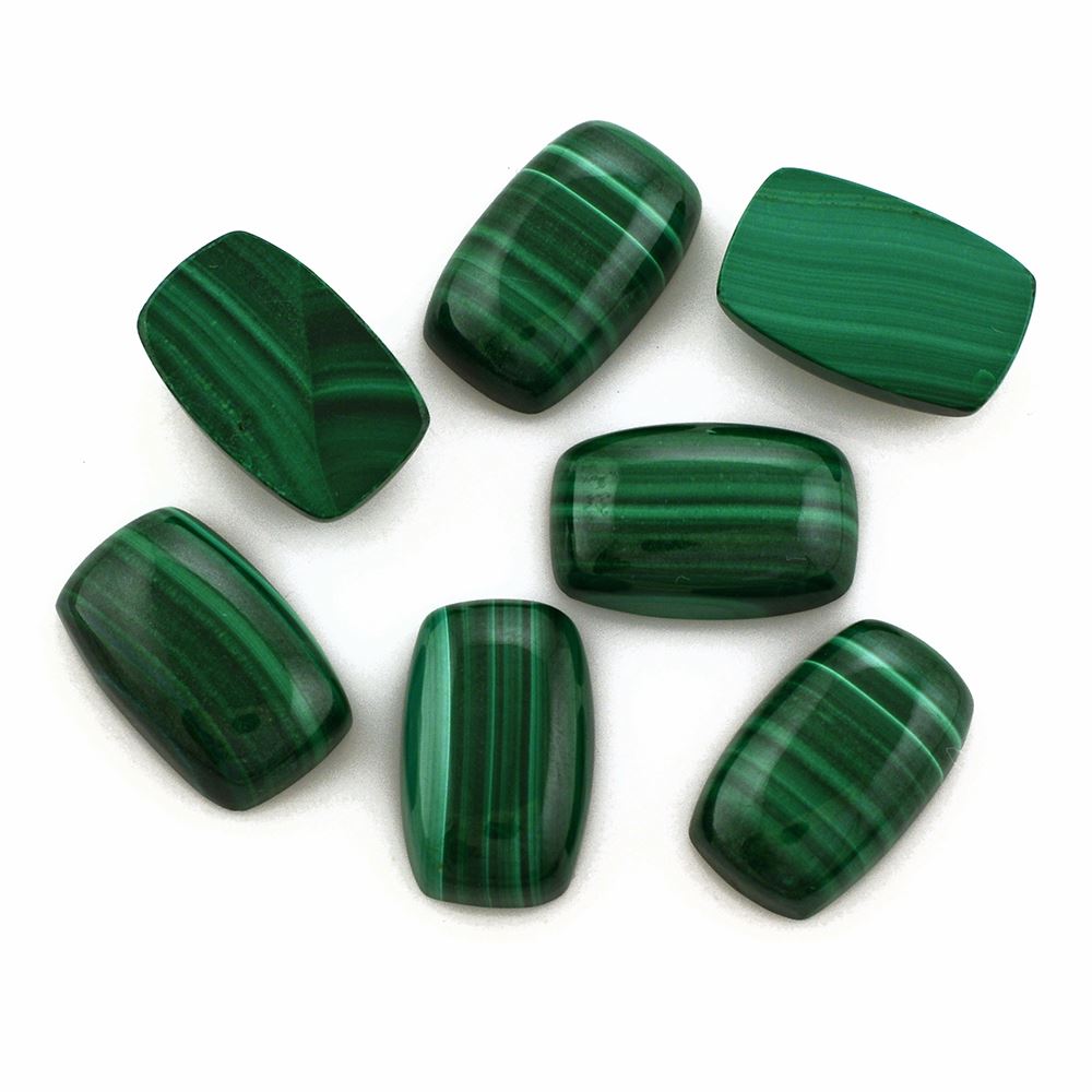 MALACHITE CUSHION CAB 16X10MM 11.43 Cts.