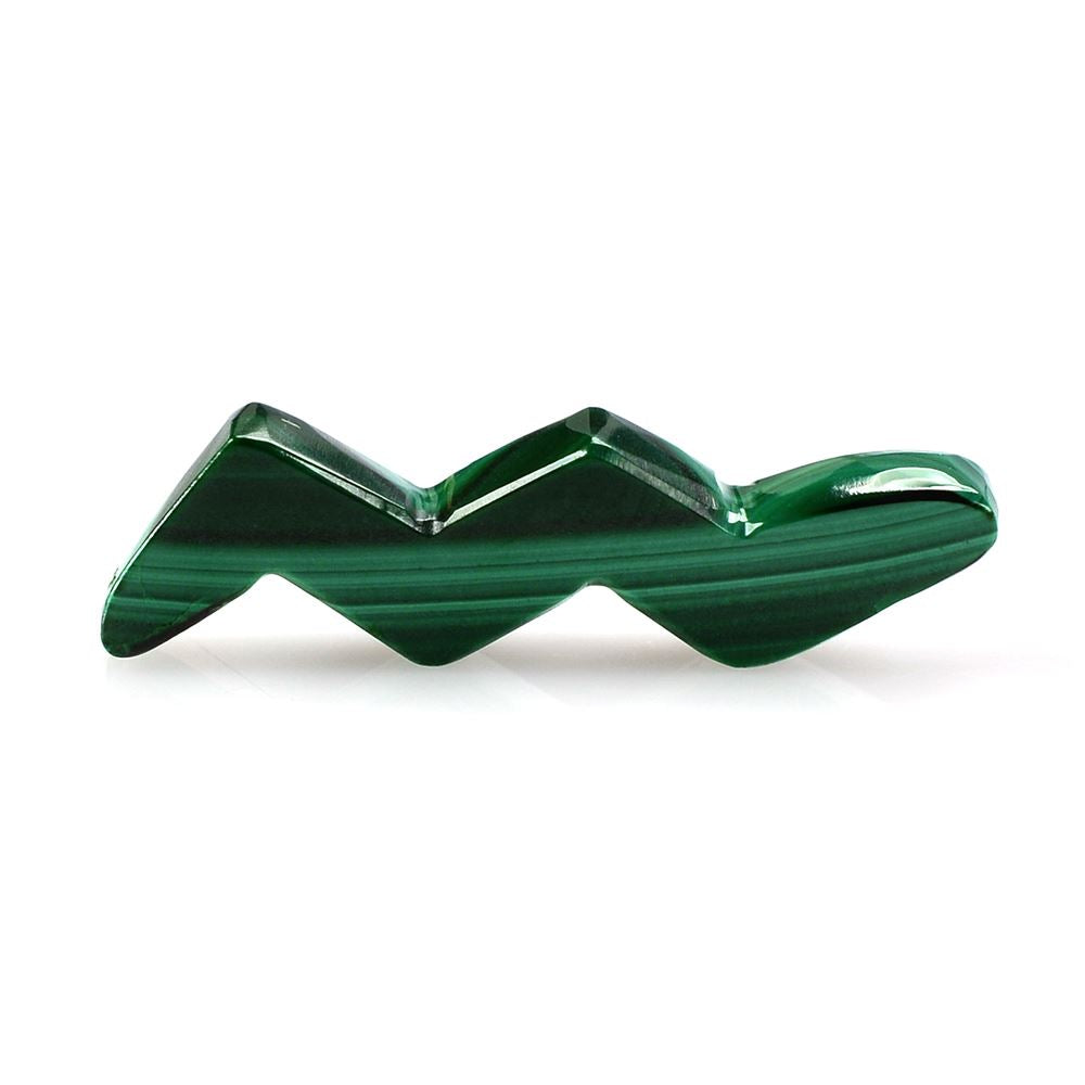 MALACHITE SNAKE SHAPE FANCY 22X5MM 4.00 Cts.