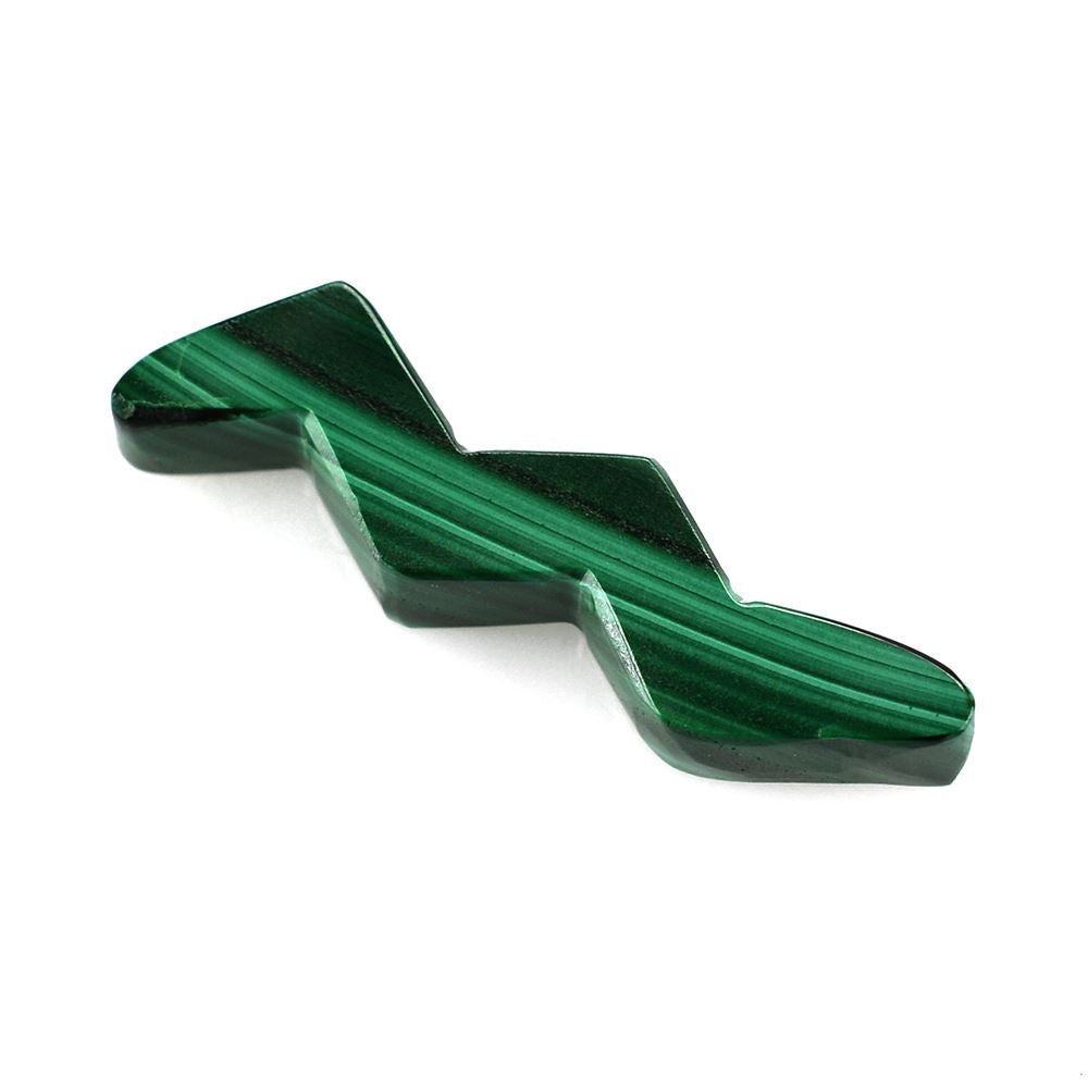 MALACHITE SNAKE SHAPE FANCY 22X5MM 4.00 Cts.