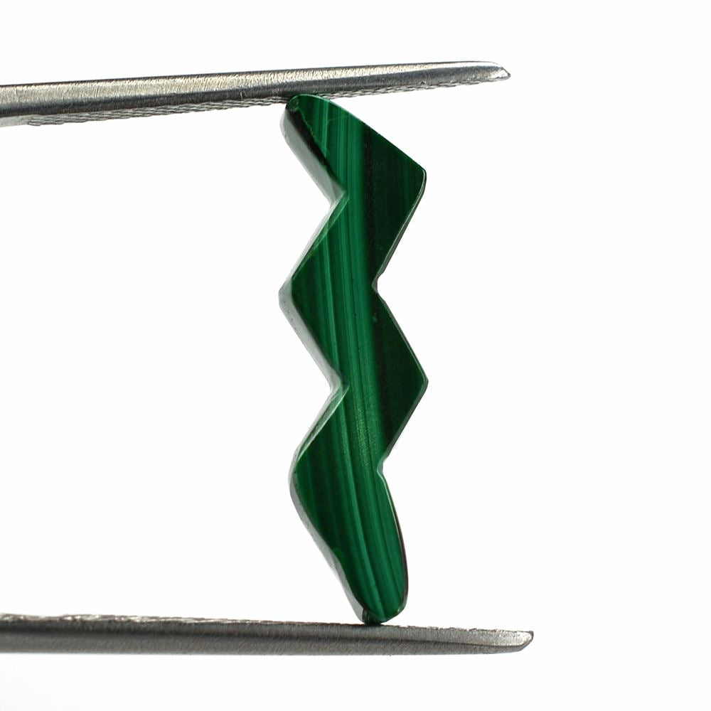 MALACHITE SNAKE SHAPE FANCY 22X5MM 4.00 Cts.