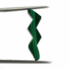 MALACHITE SNAKE SHAPE FANCY 22X5MM 4.00 Cts.