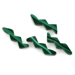 MALACHITE SNAKE SHAPE FANCY 22X5MM 4.00 Cts.