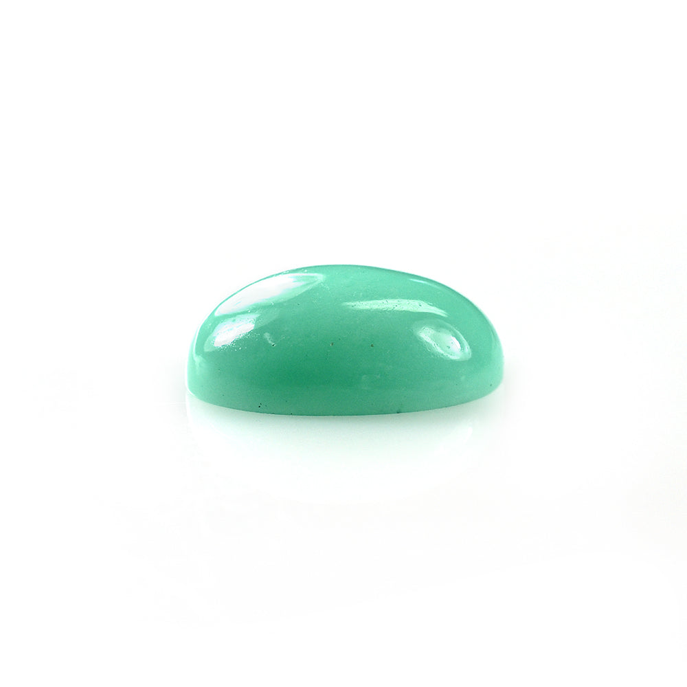 MINT GREEN CHRYSOPRASE PLAIN OVAL CAB (AA) (GREEN) 15.00X12.00 MM 7.10 CTS
