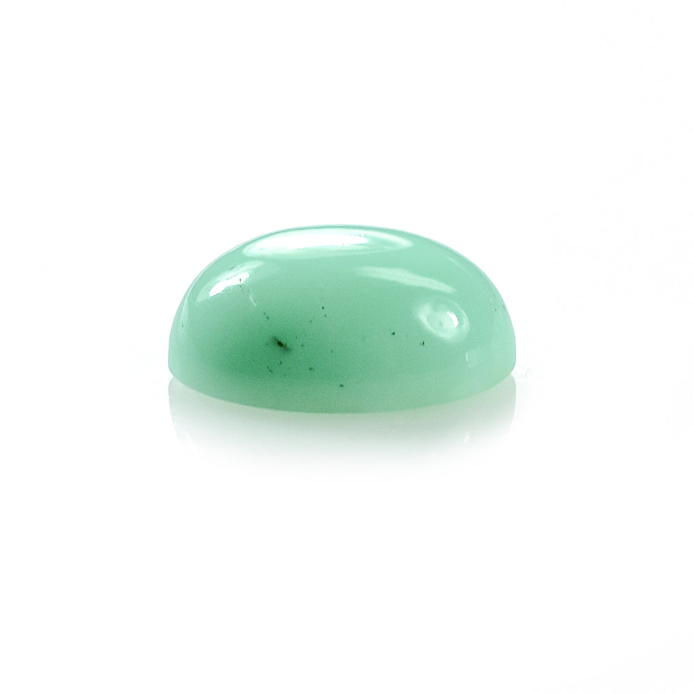 MINT GREEN CHRYSOPRASE PLAIN OVAL CAB (AA) (GREEN) 10.00X8.00 MM 2.31 CTS