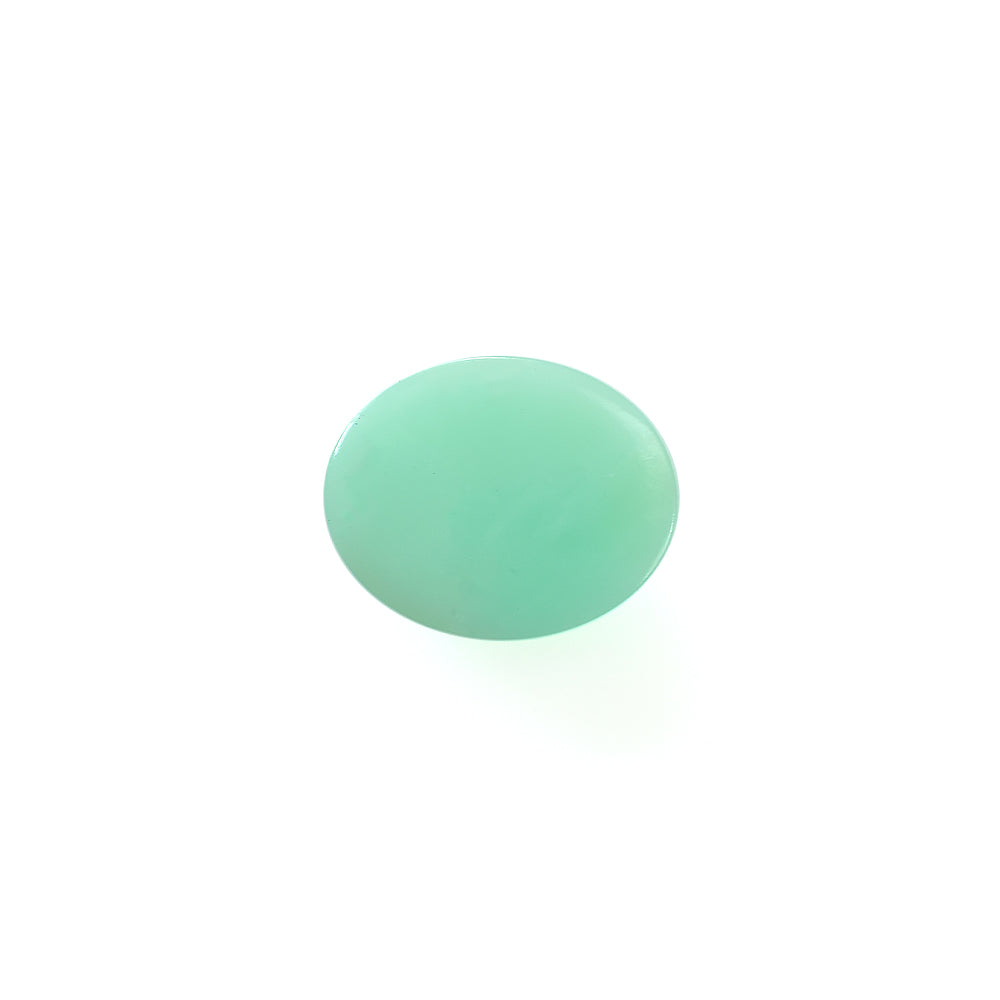 MINT GREEN CHRYSOPRASE PLAIN OVAL CAB (AA) (GREEN) 10.00X8.00 MM 2.31 CTS
