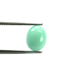 MINT GREEN CHRYSOPRASE PLAIN OVAL CAB (AA) (GREEN) 10.00X8.00 MM 2.31 CTS