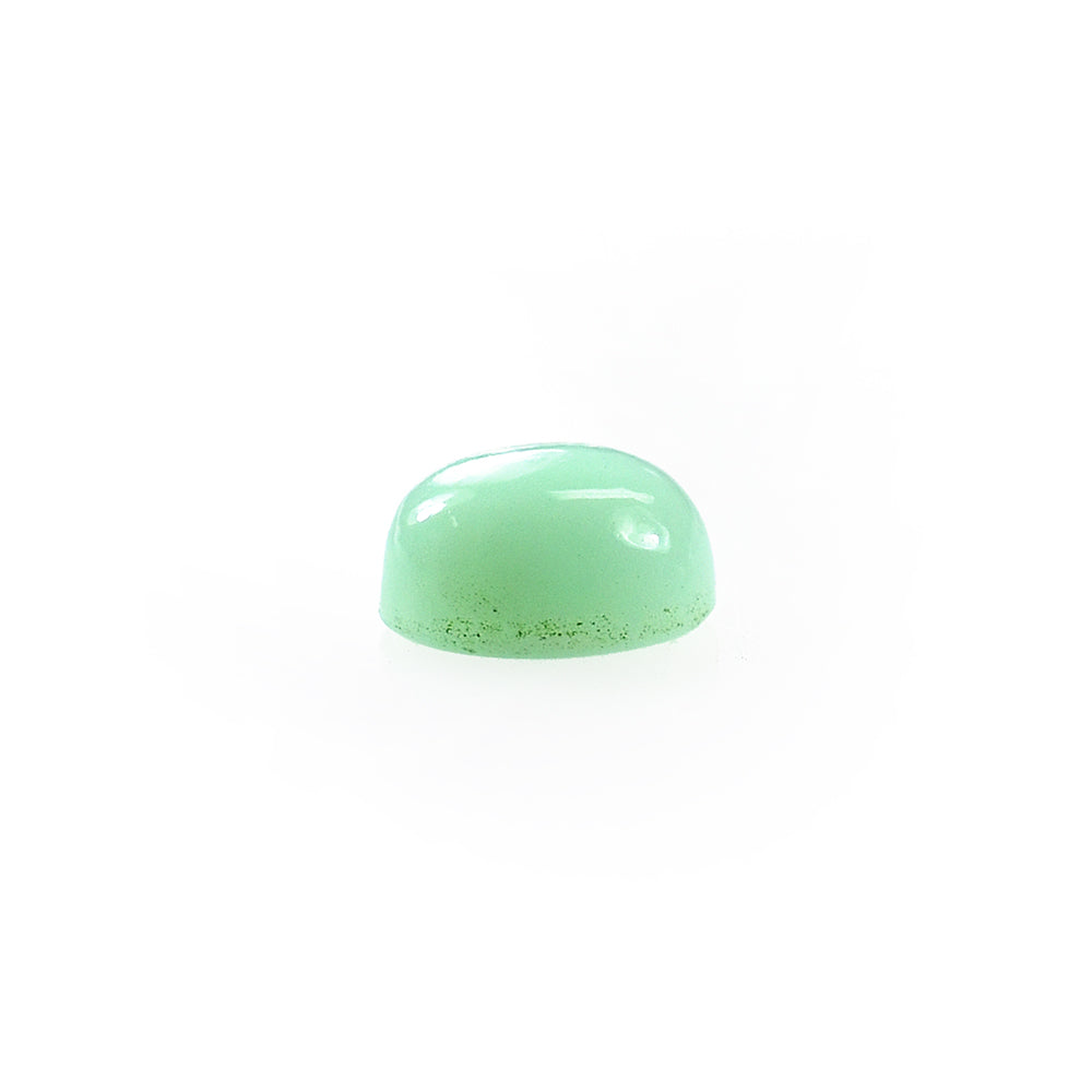 MINT GREEN CHRYSOPRASE PLAIN OVAL CAB (A) 5.00X4.00 MM 0.37 CTS