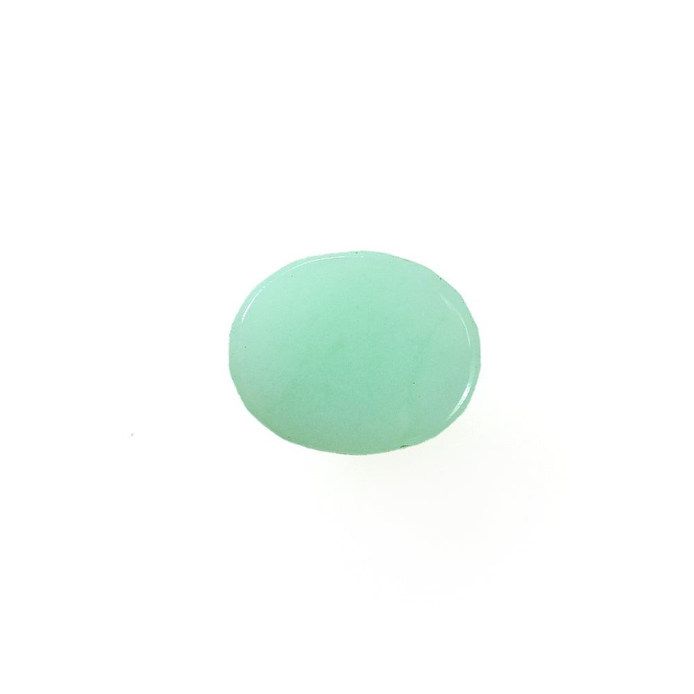 MINT GREEN CHRYSOPRASE PLAIN OVAL CAB (A) 5.00X4.00 MM 0.37 CTS